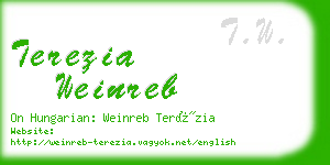 terezia weinreb business card